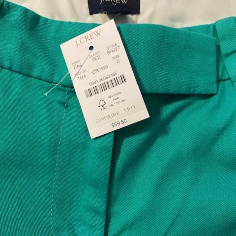 J. Crew Teal Scallop Hem Shorts - Picture 10 of 10